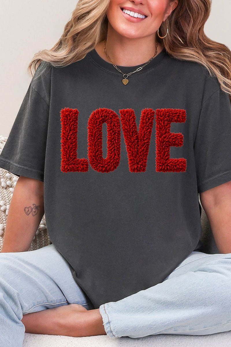 Fall In Love Faux Yarn Comfort Colors Adult Ring-Spun Cotton Tee