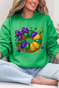 Faux Rhinestone King Cake Heavy Blend Crew Sweatshirt product image 1
