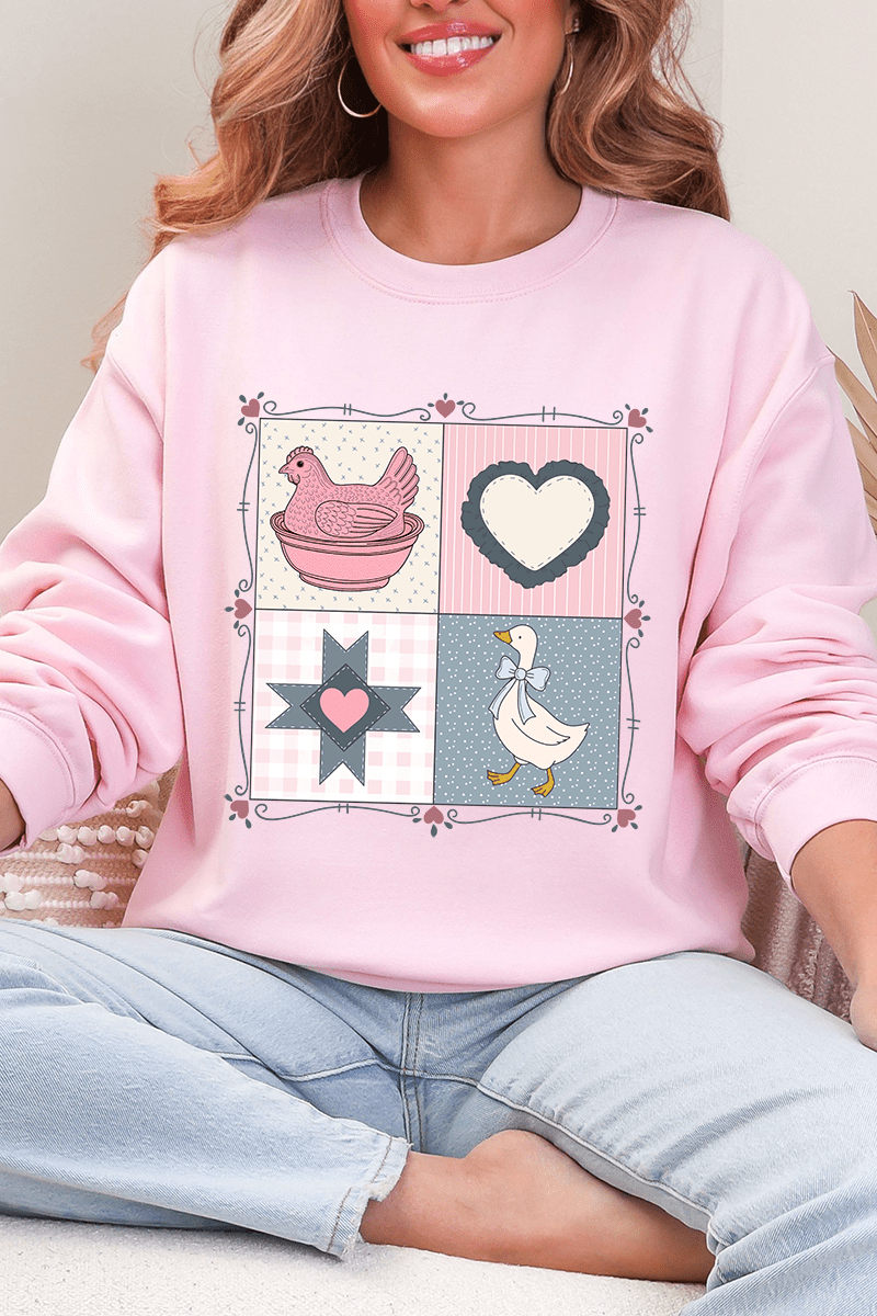 Side Bows Heartfelt Goose Heavy Blend Crew Sweatshirt product image 5