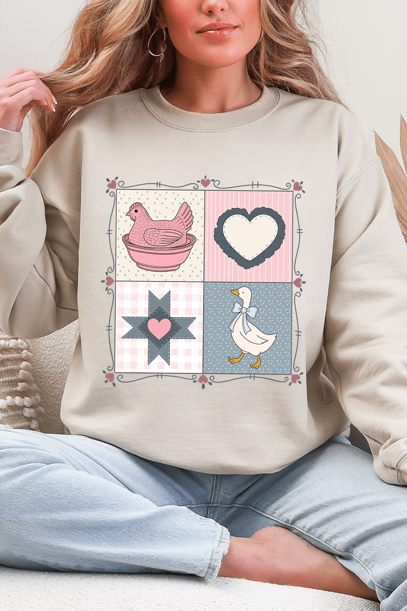 Side Bows Heartfelt Goose Heavy Blend Crew Sweatshirt product image 4