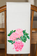 Blush Blossom Waffle Kitchen Towel