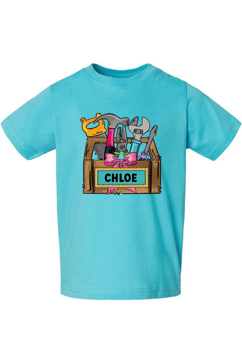 Toddler Personalized Coquette Little Fixer Fine Jersey Tee product image 6
